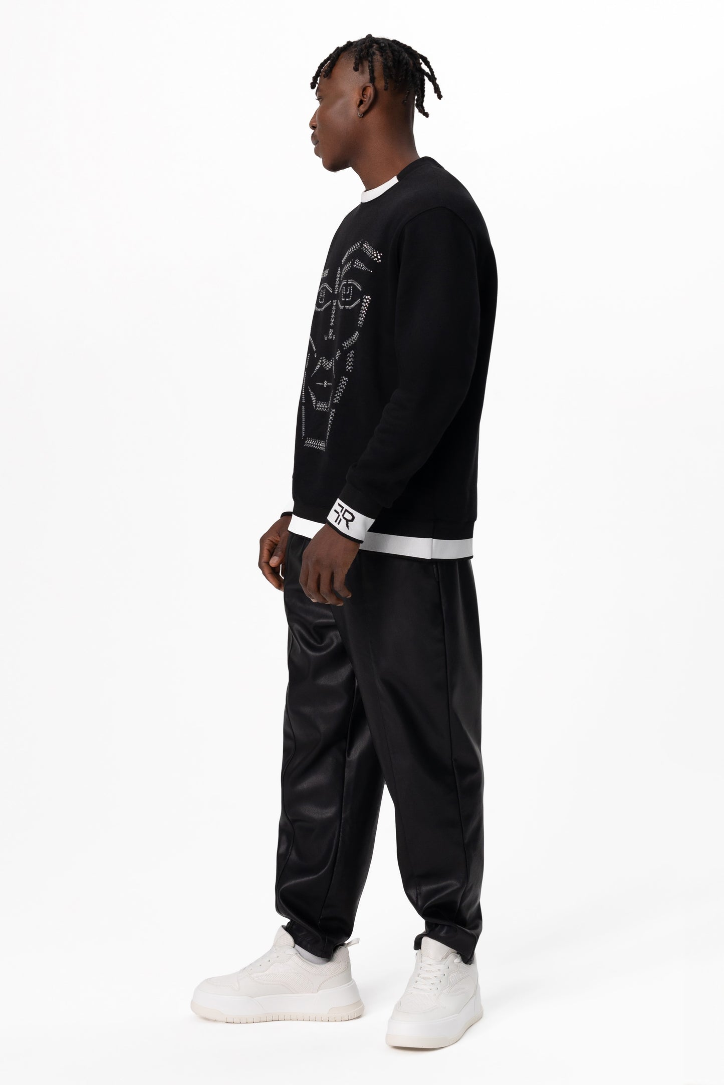 Crystal-Encrusted Unisex Sweatshirt